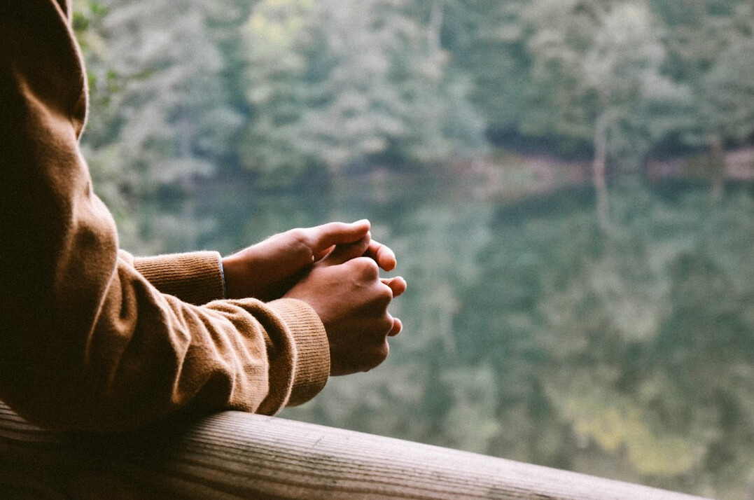 person reflecting on life goals