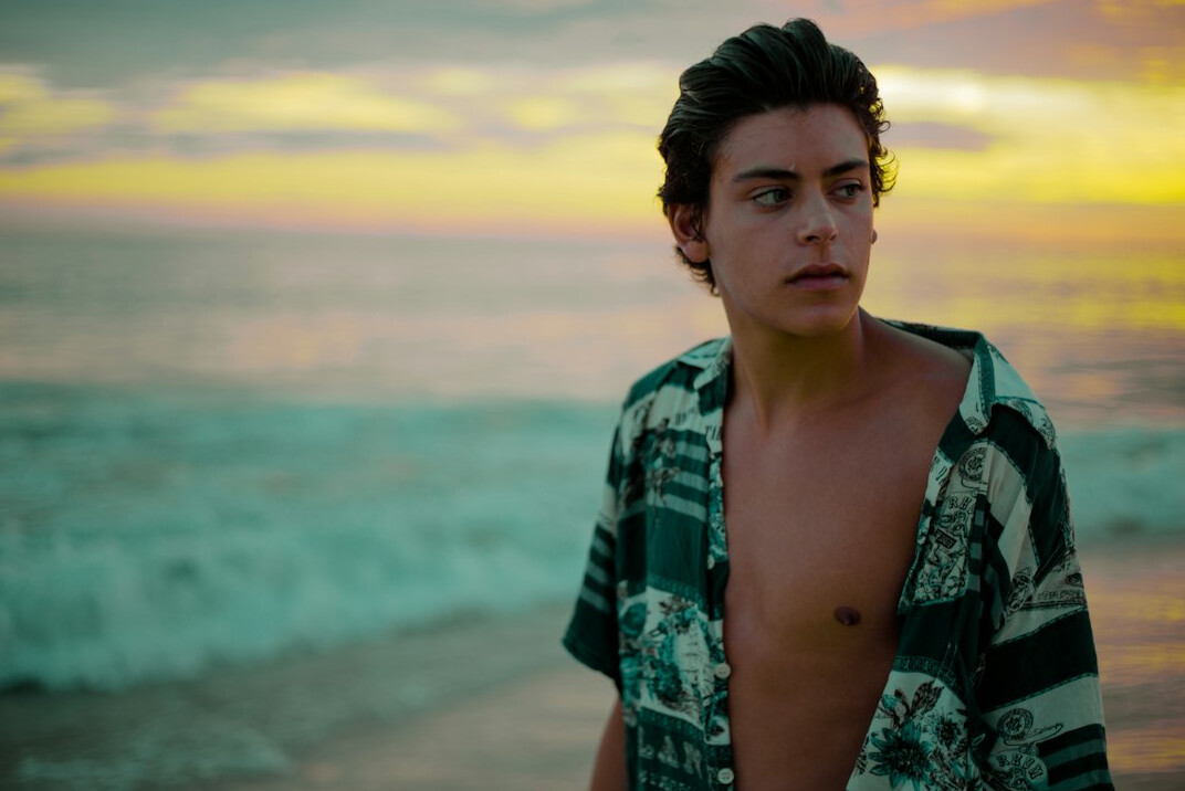 Portrait of a young Brazilian man in a collared shirt